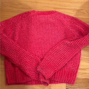 Altar'd State Vibrant Red Crew Neck Sweater